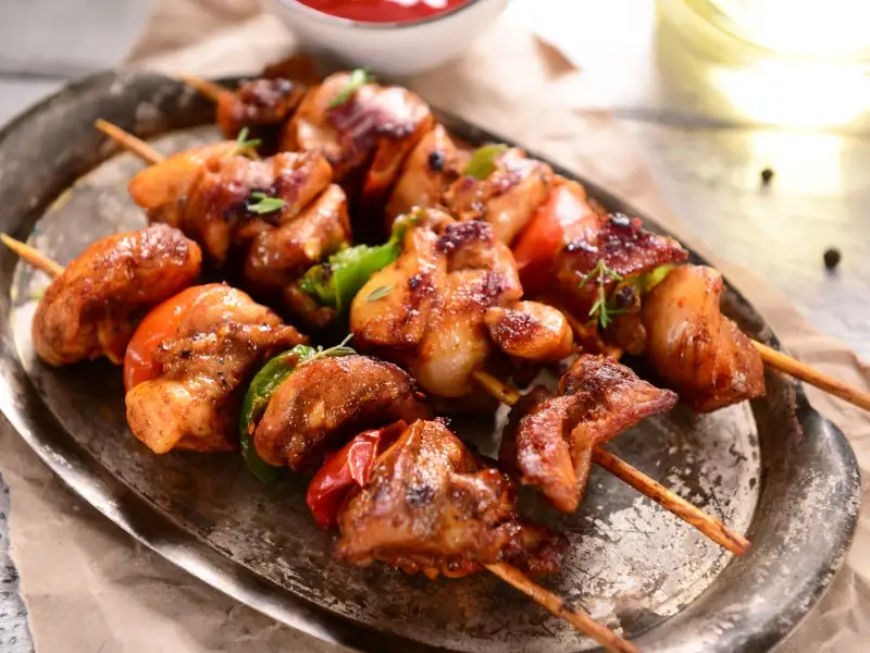 Brochettes de poulet