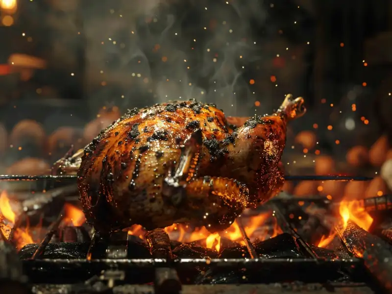 Poulet braisé entier